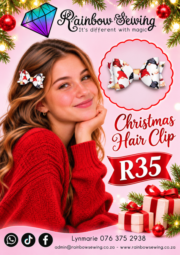 Santa’s Sweetheart Hair Clip