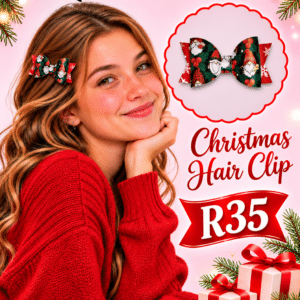 Santa’s Bow Hair Clip